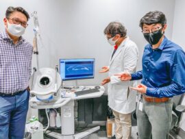 Prism Eye Institute team pictured with the Insight 100 in their clinic